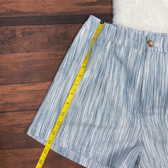 Atar'd State‎ Blue White High Rise Shorts Womens Small - Picture 3 of 7